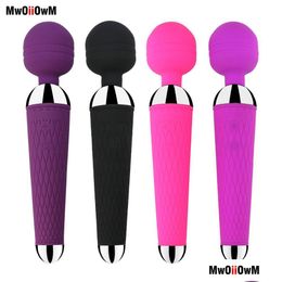 Masseurs de jambes jouet Masr USB microphone rechargeable vibrateur point G étanche double vibration pour femmes produit Adt 4 livraison directe Hea Dhcd0