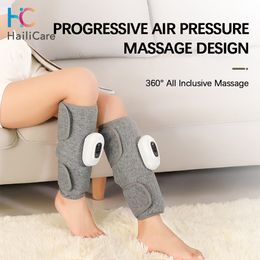 Masseur de jambes Appareil de massage électrique sans fil pour les jambes Compression d'air rechargeable pour soulager la douleur Fatigue musculaire du mollet Relax Massage Soins de santé 230310