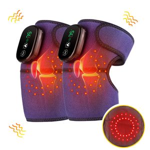 Masseurs de jambes sans fil lumière rouge genouillère chauffage infrarouge physiothérapie articulations vibrations Massage épaule masseur arthrite soulagement de la douleur 230904