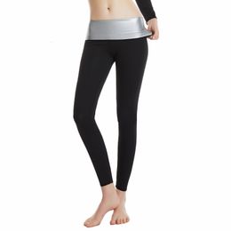 Pernas modeladoras CHENYE Shapers Calças Sauna Shapers Efeito Sauna Calças Emagrecedoras Shapewear Treino Leggings Ginásio Fitness Calças Cintura Alta 230615