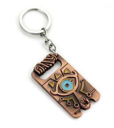 Légende de Zelda porte-clés Sheikah ardoise pendentif fait à la main porte-clés souffle du jeu sauvage bijoux porte-clés llavero zelda COSPLAY16077269