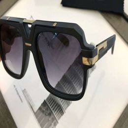 LEGENDS MATTE Black Gold Sunglasses 664 Lunettes Gafa de Sol Men Designer Sunglasses Numes de lunettes neuves avec la boîte 296A