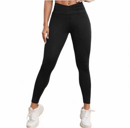 Leggings pour Fitn Seaml Legging Sport Femme Solide Push Up Taille haute Leggings Scrunch Butt Sport Yoga Pant R24l #