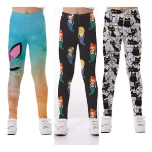 Leggings Leggings para niñas Verano Estampado Animal Gato Sirena Unicornio Pantalones para niños Moda Chica Pantalones lápiz Pantalones para niños Ropa para niños