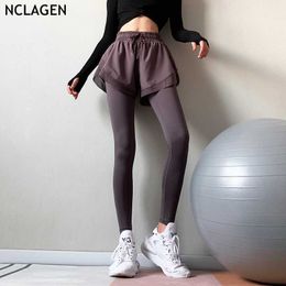 Leggings High Waist Sport Women Fitness Shorts Squat Proof Gym Workout Yoga Broek Butt Lift Tummy Control Running Tights Nclagen