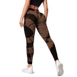 Leggings Nowy Krawatdye Legginsy Bezszwowe Legginsy Sportowe Dla Kobiet Fitness Stroje Gimnastyczne Scrunch Legging Wysokiej Talii Spodnie