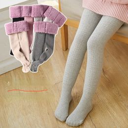 Leggings collants bebê meninas inverno grosso veludo dança meias casuais todos os jogos quentes aconchegantes para crianças 1 12 anos crianças meia-calça 221203