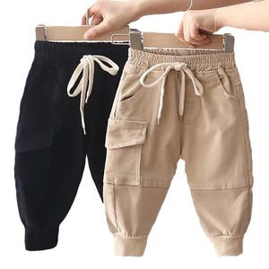 Leggings collants coton Cargo pantalon pour 2 6 ans solide garçons décontracté Sport Enfant Garcon enfants enfants pantalons 230407