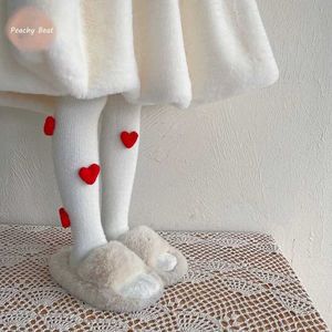Leggings collants pantalon bébé fille princesse rex lapin fourrure 3d œufs d'amour connectés aux pieds pantalon de coton pour enfants
