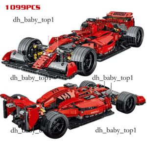 LEGOS 1200PCS High-Tech Formula Cars 023005 Red F1 Blocs Blocshs Sports Racing Cars Super Model Kits Bricks Toys for Kids Boys Gifts 7810