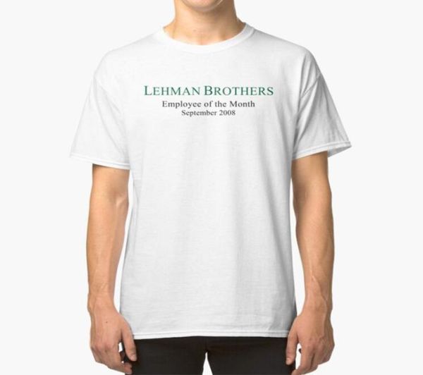 Lehman Brothers Humour politique T-shirt Big Banks Wall Street Funny Parody Joke American Men039s Tshirts3636229