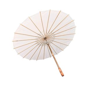 Loissine 60pcs diamètre 20cm 30cm 40cm 60cm parapluie de papier blanc vintage Summer des parasols extérieurs Craft Travel Weekend Child Draw Umbrella Ho03 B4