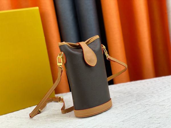 Sac en cuir véritable pour femmes de loisirs et à la mode, sac seau, sac à bandoulière, sac à main à bandoulière en cuir, petit sac à main de styliste pour femmes