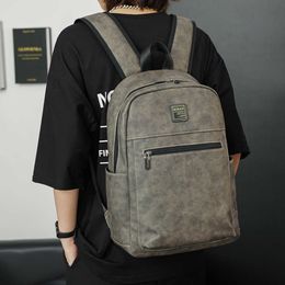 Loissine Sacque à grande capacité Tendance de voyage Fashion Fashion Corée Men's Sac Student Schoolbag Computer 230817