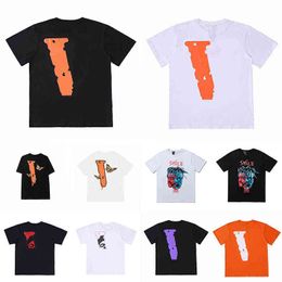 Loisirs Nouveaux Hommes Femmes Designers T-shirts T-shirts Lâches Marques De Mode Tops Homme S Casual Vlones Chemise Luxurys Vêtements Polos Shorts Vêtements À Manches V