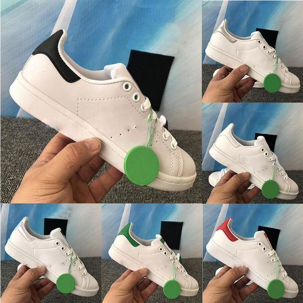 Zapatos deportivos de ocio blanco verde rosa exuberante rojo metal plata entrenador de moda al aire libre ropa para hombres y mujeres Stan Smith