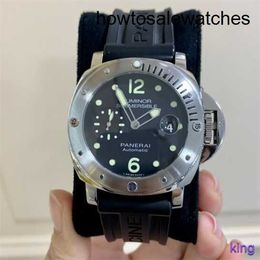 Ligne de poigne de loisirs Panerai Steel Céramique Titanium Metal Automatique mécanique MONTRE MONTRE Série submersible Pam01024 Diamètre 44 mm