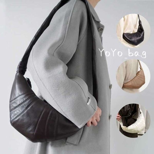 Lemaire sac designer sacs à bandoulière corne de vache chignon en peau de mouton design français louable boulette femmes sacs à main en cuir