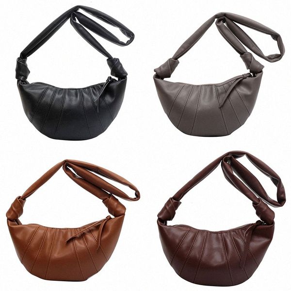 Lemaire Croissant Sac Designer Fashion Horn Bun Kesong en peau de mouton One Oblique Span Dumpling Petit cuir véritable épaule bandoulière sous les bras sacs sac à main