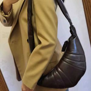 Lemaire sac français petit luxe croissant ouyang nana même style mouton en cuir en cuir Songbao crossbody boules 337r