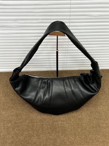 Lemaire rétro Design Avenue sac à bandoulière hommes sac à dos homme poitrine Pack femmes sacs à bandoulière haute qualité Style sac à bandoulière femmes noir sac de sport demi-lune corne de bœuf