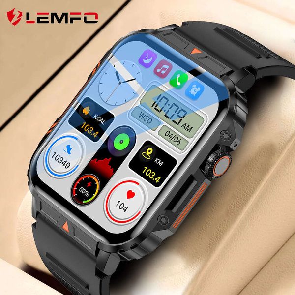 LEMFO 2024 nuevo reloj hombres mujeres AMOLED pantalla completamente táctil GPS monitor de salud IP68 impermeable Bluetooth llamada relojes inteligentes