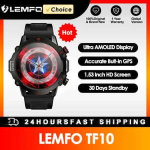 LEMFO AMOLED montre intelligente hommes 2023 Bluetooth appel Smartwatch Sport étanche extérieur 1.53 pouces 360*360 écran HD 30 jours en veille