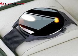 Lemfo Bluetooth Call Smart Watch Men Full Touch Sport Smartwatch 2021 Business Style 24 Hours Heartnate Monitor voor Android IOS1971295