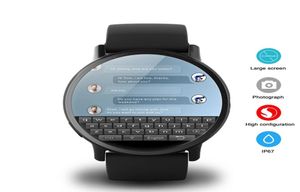 LEMFO LEM X 4G reloj inteligente Android 71 con cámara de 8MP GPS pantalla de 203 pulgadas batería de 900Mah correa deportiva de negocios para Men2636387