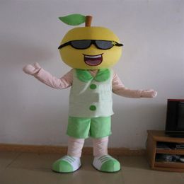 Lemon Boy Mascot Costuums Geanimeerd thema citroen fruit man cospaly cartoon mascotte personage Halloween Carnival Party Costume1994