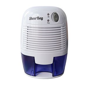 Deshumidificador ultrasilencioso SheerBay con tanque de agua grande de 500 ml, deshumidificadores compactos pequeños, portátil eléctrico para eliminar la humedad