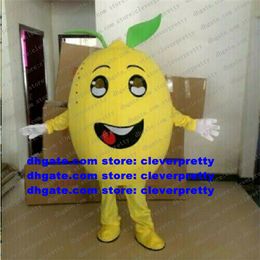 Citroen Fruit Limon Lime Mascot Costume volwassen Cartoon Character Outfit Suit Return Banquet Anniversary Celebrations ZX2976