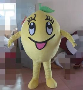 Costumes de mascotte de citron thème animé fruit Cospaly dessin animé mascotte personnage Halloween carnaval fête Costume