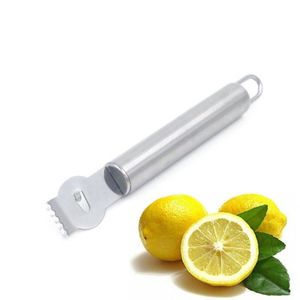 Citron Éplucheur Outils En Acier Inoxydable Citrons Zesteur Râpe Lime Orange Agrumes Râpes À Fruits Couteau À Éplucher Gadgets De Cuisine Bar Accessoires Q312