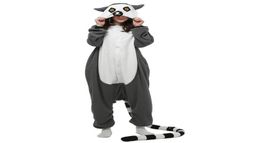 Lemur Femmes et hommes Anime Kigurumi Polar Fleece Costume pour Halloween Carnival New Year Party Welcome Drop 5067440
