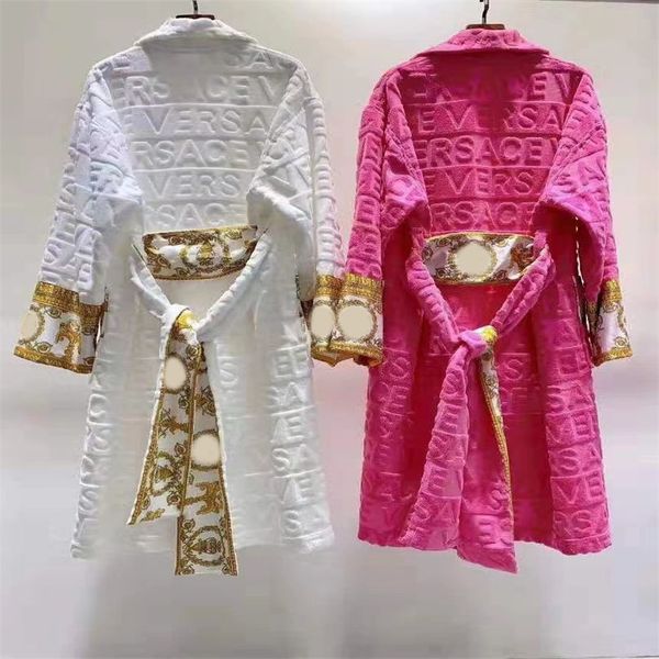 Lenceria Mens Sleepwear Mens Womens Home Robes châle Collier Coton Soft Fluffy Designer Brand Luxur