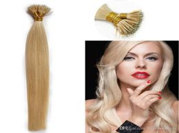 Longueur 14inch26inch Anneaux INDIEN REMY 100 Extensions de cheveux humains 05gs 200slot Nano Tip Virgin Hair DHL4601044