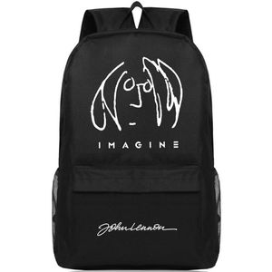 Lennon Backpack John Day Pack Rock Band School Tas Music Packsack Quality Rucksack Sport Schoolbag Outdoor Daypack320W