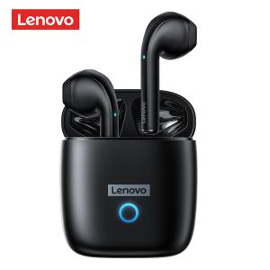Lenovo Bluetooth Earphone LP50 TWS Aurictos inalámbricos IPX5 Auriculares para deportes impermeables Control táctil 9d Hifi Steror Auricles