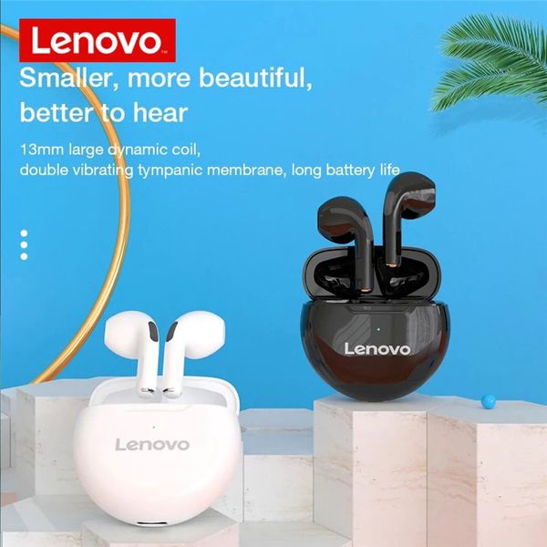 Lenovo HT38 TWS Écouteur sans fil Fone Bluetooth pour écouteur AI Contrôle Mini casque Double micro Réduction du bruit Stéréo Écouteurs stéréo