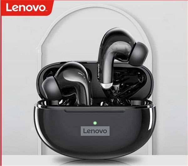 Lenovo LP5 TWS Auriculares inalámbricos Control táctil Bluetooth 5.0 Auriculares impermeables Auriculares de 13 mm en movimiento en movimiento auriculares estéreo 43 71 71