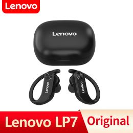 Lenovo LP7 TWS Wireless oortelefoon Bluetooth -hoofdtelefoon Dual Stereo Bass IPX5 Waterdichte oordopjes Headset met microfoon voor sportspel