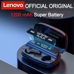 Lenovo – écouteurs sans fil Bluetooth 1200 QT81, 5.0 Mah, casque de jeu, contrôle AI, basse stéréo, double micro, réduction du bruit