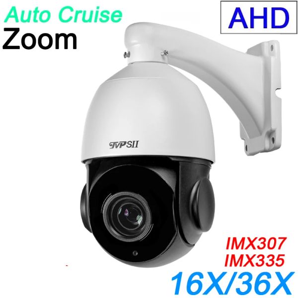 Lentille 2MP 1080p 5MP Auto CRUIS Infrarouge LED extérieur 360 ° Rotation 36x 16x 5x Zoom AHD PTZ Speed Dome Security Surveillance CCTV CACK