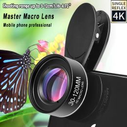 Lens 30120mm Macro -lens Lange afstand Professionele universele clipcamera Foto Lens Cpl Star Filters voor iPhone Xiaomi Huawei Mobile