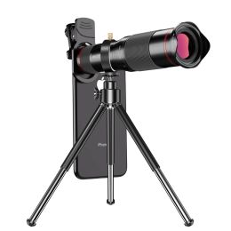 Lens 48x 36x 4K HD Telescope voor mobiele telefoon Lens voor mobiele telefooncamera's +Tripod Monocular Telefoto Zoomlens voor iPhone -smartphone