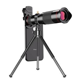 Lentille 48x 36x 4K Télescope HD pour le téléphone portable téléphonique téléphonique mobile + Tripod Monocular Teobaro Zoom Lens pour iPhone Smartphone