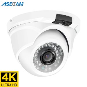 Lente 4K 8MP Cámara IP IP Outdoor Poe H.265 Onvif Metal Dome Indoor CCTV Beng Angle 2.8 mm 4mp Cámara de seguridad