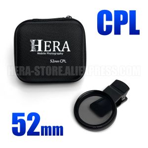 Lens 52 mm cirkelvormige universele draagbare polarisator camera lens cpl no reflections filter professional voor iPhone mobiele telefoon smartphone