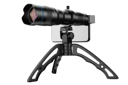 Lentille Apexel HD 36x Télescope Lens Professional Tele Zoom Camera Lenses avec trépied pour iPhone Samsung Smartphones Birdwatch Hunting
